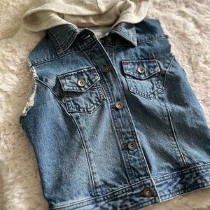 Target FEED USA Jean Vest with cotton hood